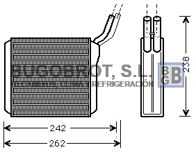Heat Exchanger, interior heating (45-OL6205)