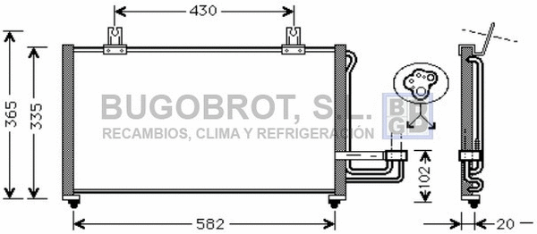 Condenser, air conditioning (62-KA5013)