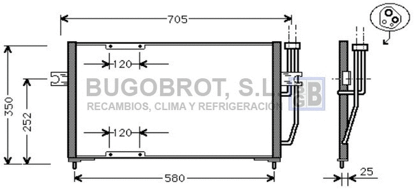 Condenser, air conditioning (62-VO5094)