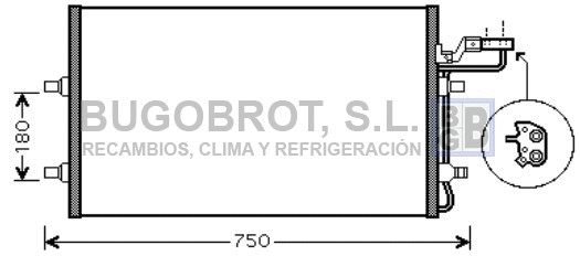 Condenser, air conditioning (62-VO5149)