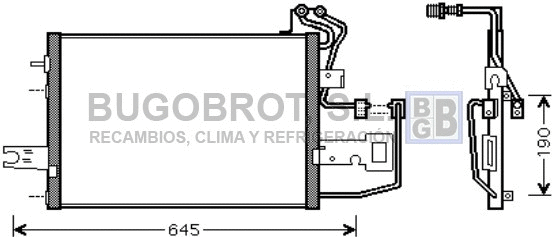Condenser, air conditioning (62-SA5015)