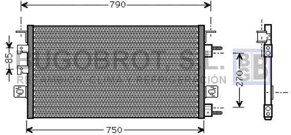 Condenser, air conditioning (62-CR5023)