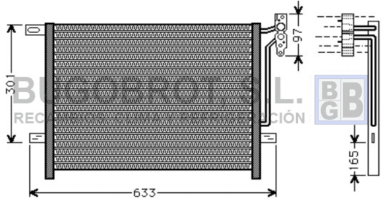 Condenser, air conditioning (62-BW5203)