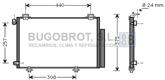 Condenser, air conditioning (62-TO5267)