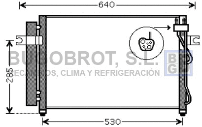 Condenser, air conditioning (62-HY5195)