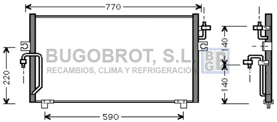 Condenser, air conditioning (62-DN5182)