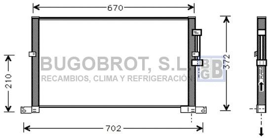 Condenser, air conditioning (62-JR5032)