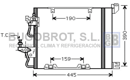 Condenser, air conditioning (62-OL5368)