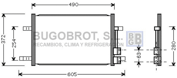 Condenser, air conditioning (62-FD5327)