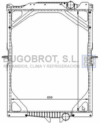 Radiator, engine cooling (40-VO0003)