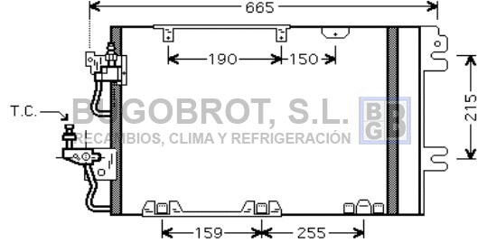 Condenser, air conditioning (62-OL5384)