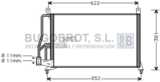 Condenser, air conditioning (62-OL5231)