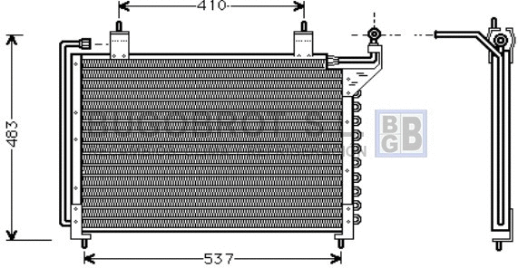 Condenser, air conditioning (62-JR5013)