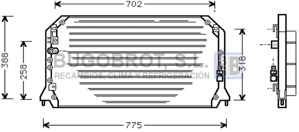Condenser, air conditioning (62-TO5254)