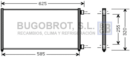 Condenser, air conditioning (62-FT5256)