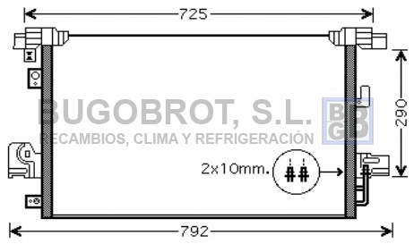 Condenser, air conditioning (62-MT5210)