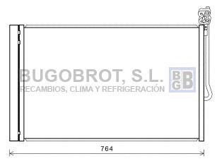 Condenser, air conditioning (62-VW5334)