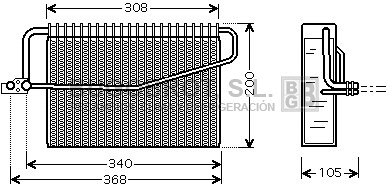 Evaporator, air conditioning (70-MSV381)