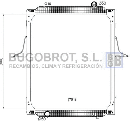 Radiator, engine cooling (40-RE0006)