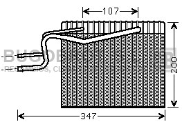 Evaporator, air conditioning (70-RTV365)