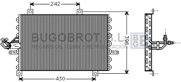 Condenser, air conditioning (62-FT5192)