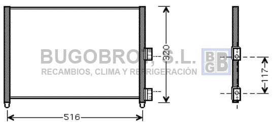 Condenser, air conditioning (62-FT5303)