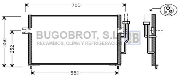 Condenser, air conditioning (62-MT5100)