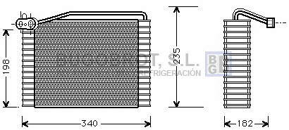 Evaporator, air conditioning (70-AIV142)