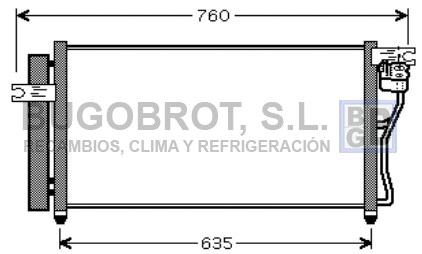 Condenser, air conditioning (62-HY5178)