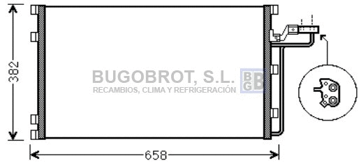 Condenser, air conditioning (62-VO5150)
