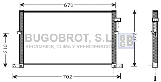 Condenser, air conditioning (62-FD5334)
