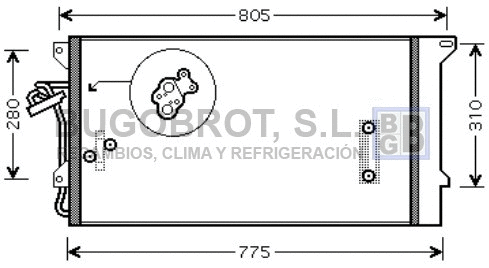Condenser, air conditioning (62-VW5244)