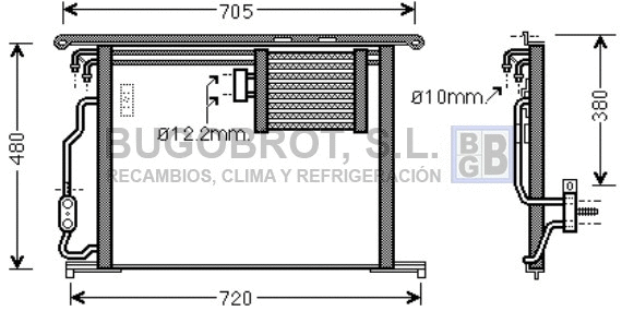 Condenser, air conditioning (62-MS5467)