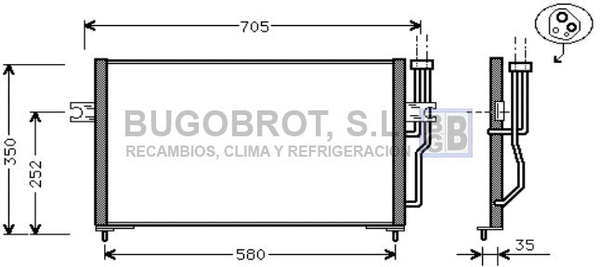 Condenser, air conditioning (62-VO5086)