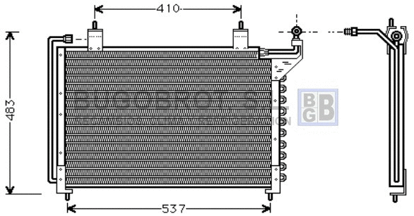 Condenser, air conditioning (62-JR5020)