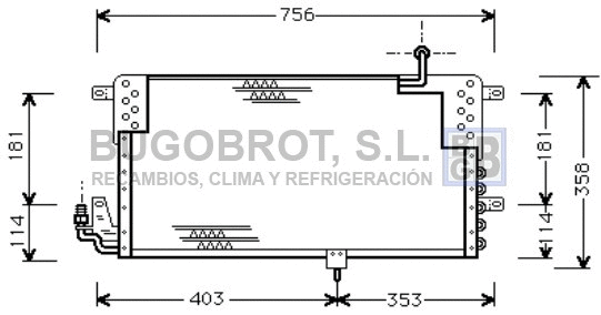 Condenser, air conditioning (62-VW5139)