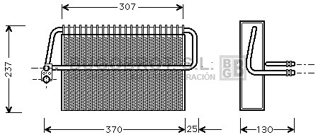 Evaporator, air conditioning (70-MSV272)