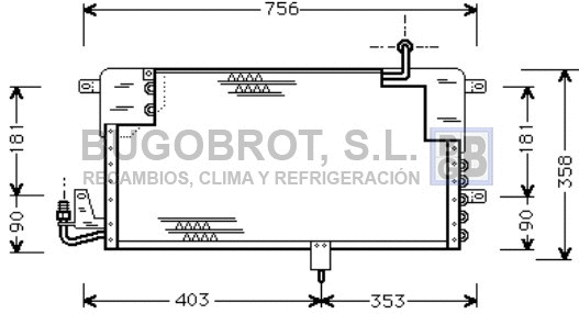 Condenser, air conditioning (62-VW5125)