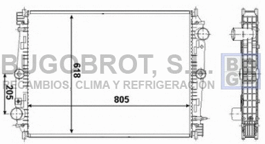 Radiator, engine cooling (40-DF0001)