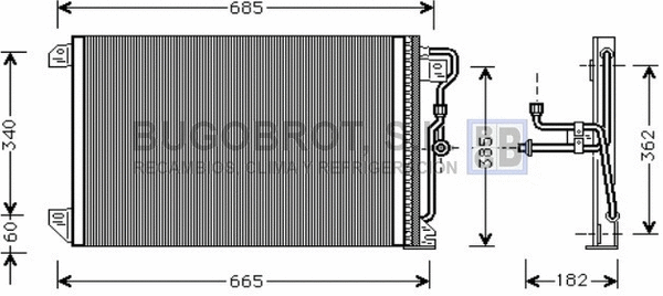 Condenser, air conditioning (62-JE5020)
