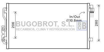 Condenser, air conditioning (62-BW5435)