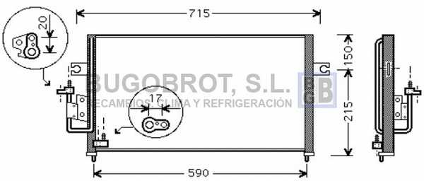Condenser, air conditioning (62-HY5116)