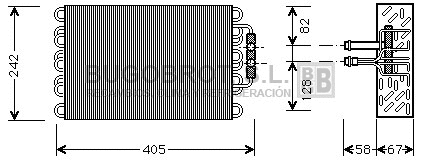 Evaporator, air conditioning (70-MSV008)