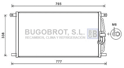 Condenser, air conditioning (62-JR5052)