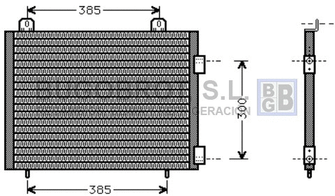 Condenser, air conditioning (62-AU5141)