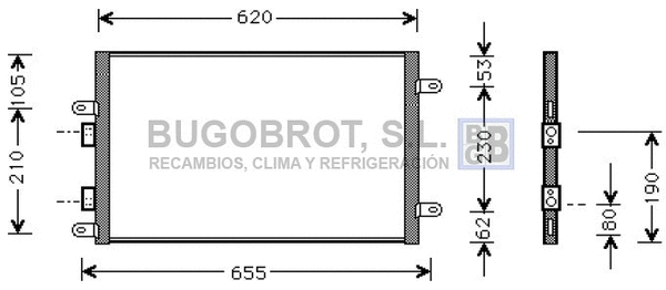 Condenser, air conditioning (62-AL5077)