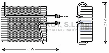 Evaporator, air conditioning (70-VOV103)