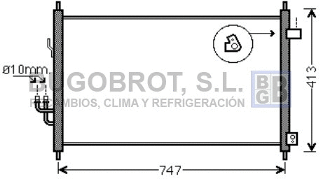 Condenser, air conditioning (62-HD5233)