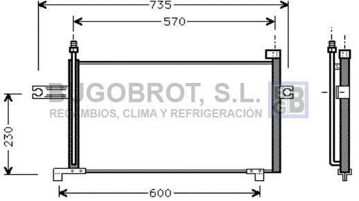 Condenser, air conditioning (62-DN5194)