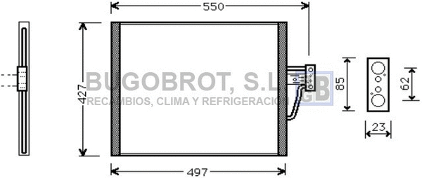 Condenser, air conditioning (62-BW5213)